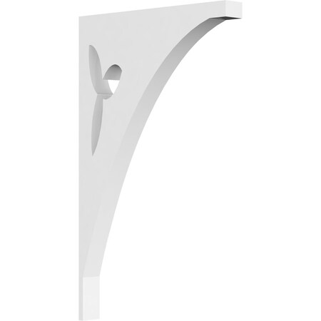 Naple Architectural Grade PVC Bracket, 5/8W X 5D X 8H